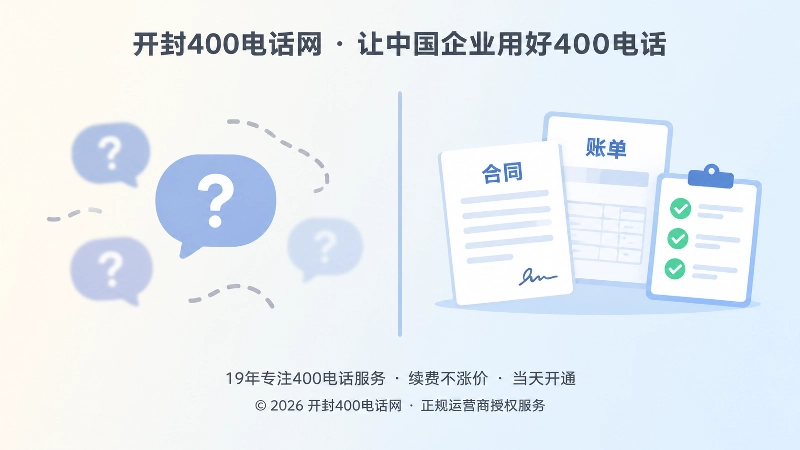 400电话服务口头表达与书面凭证对比示意插画